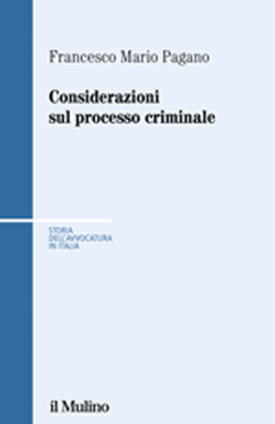 Cover Considerazioni sul processo criminale