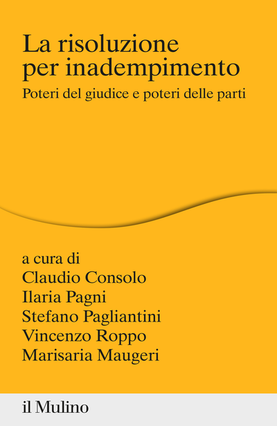 Cover La risoluzione per inadempimento